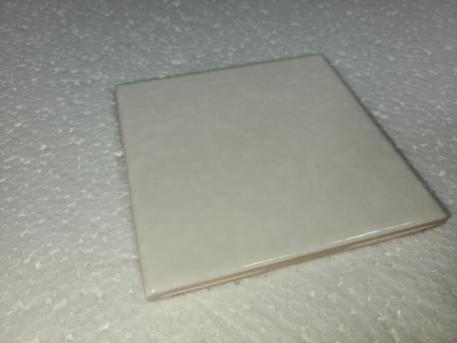 Snow White Ceramic Florida Tile 4 3/8 in FT Rippled Subway Square Potters Touch