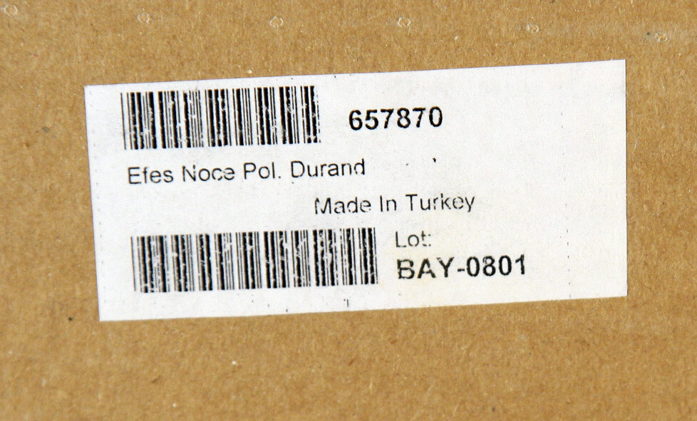 8 TRAVERTINE BULL NOSE PENCIL TRIM PACK 12 x 5/8 x 7/8 INCHES POLISHED EFES NOCE