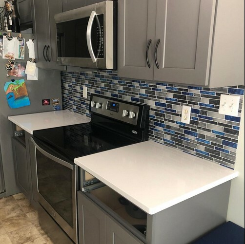 Art3d 10-sheet Peel and Stick Tile,Self Adhesive Kitchen Backsplash in Marble