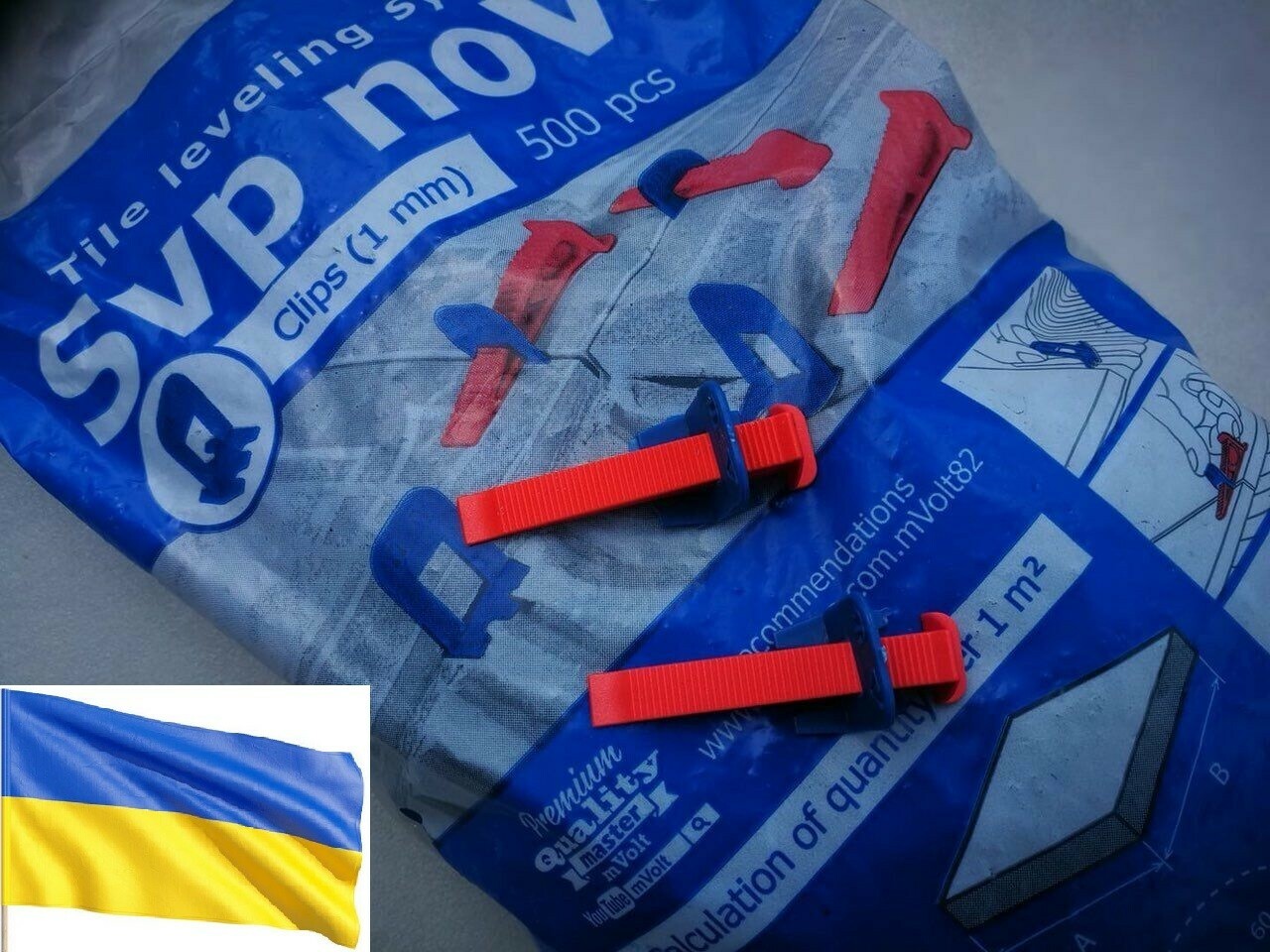 Tile Leveling System 1000 Pieces 1mm Wedges “SVP-noVa” TOP Price!