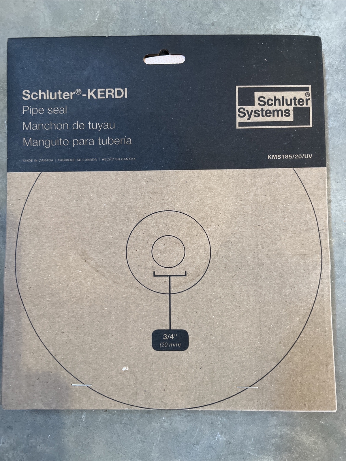 Schluter Kerdi Pipe Seal 3/4″ waterproof for tile New
