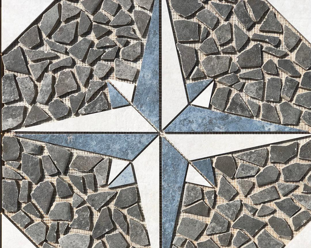 36″ x 36″ Tile Medallion Deco Mosaic Accent – Happy Floors French Quarter series