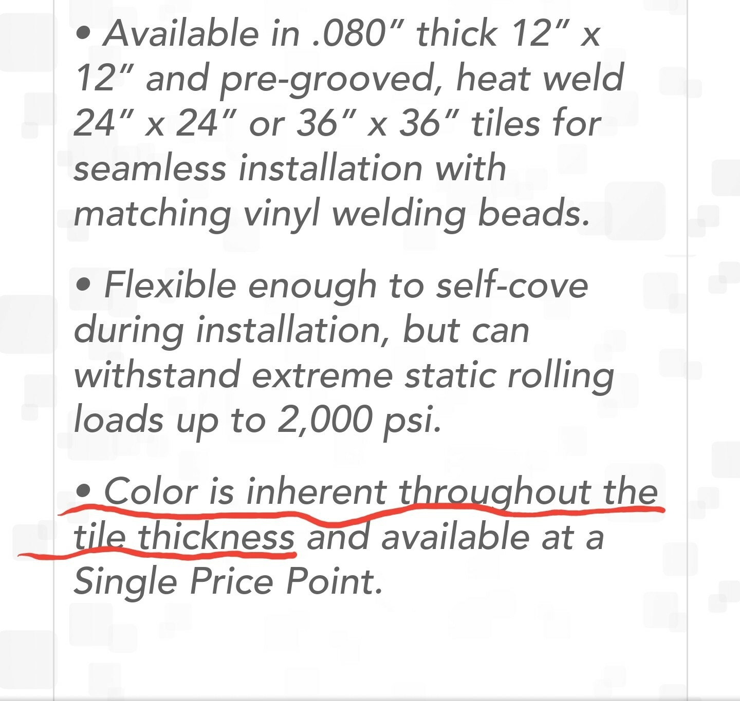 Roppe commercial Vynle Tile SafeTCork 12″x12″ box of (45) Vynle Tile Flooring