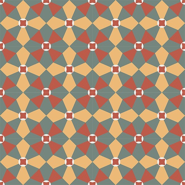 Motif Handmade Cement Tiles 8 Inch x 8 Inch, Pack of 12 Tiles, PRICE IS PER BOX,
