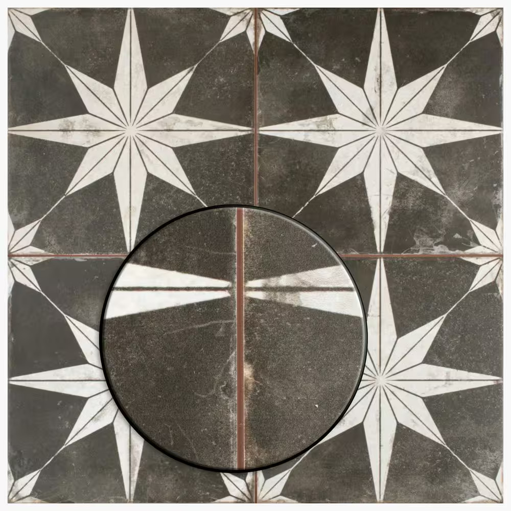Kings Star Night 17-5/8 In. X 17-5/8 In. Ceramic Floor and Wall Tile (10.95 S…