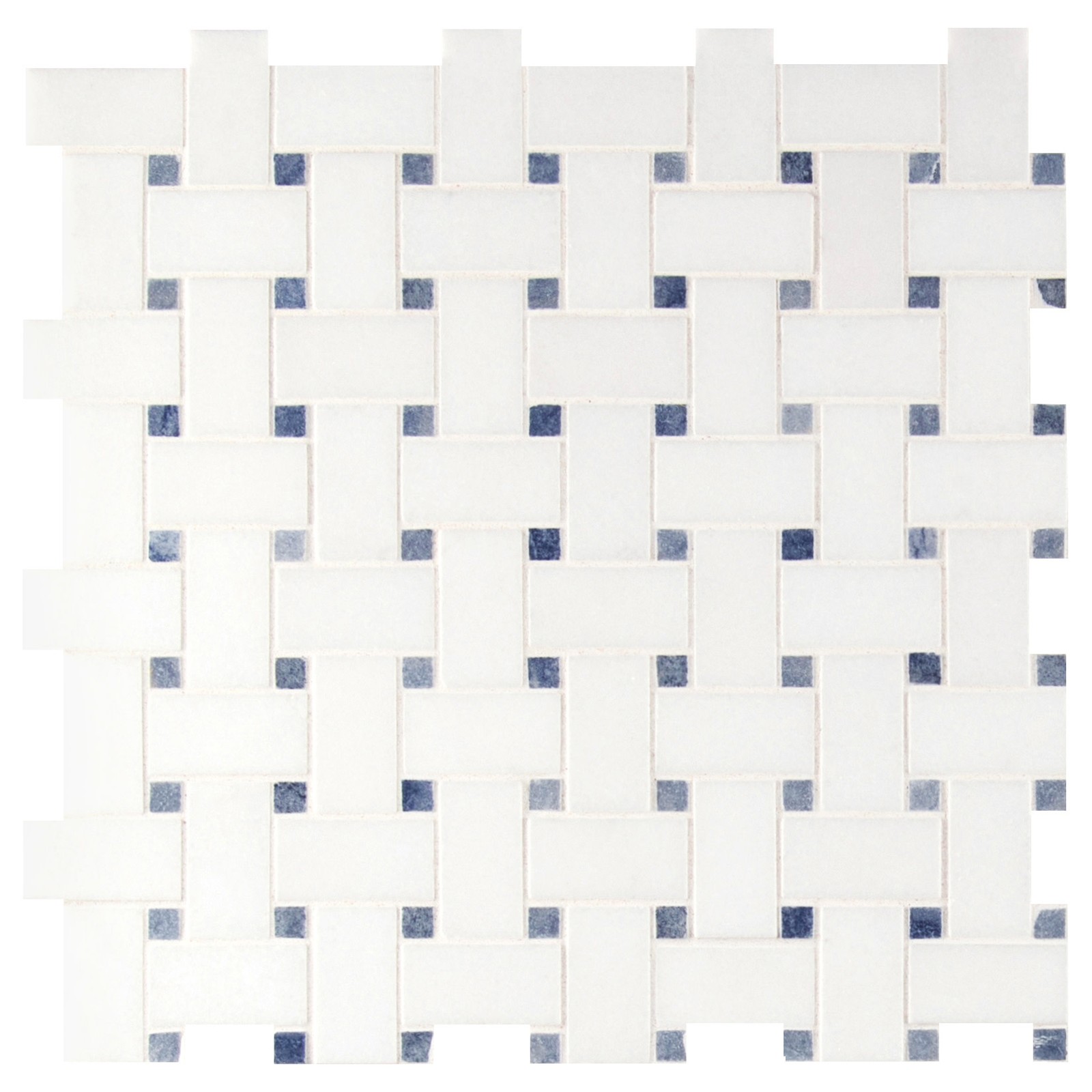 Ackland AKM-S-1X2WVP-CA 12″ x 12″ Marble Basketweave Wall Mosaic – Loredana