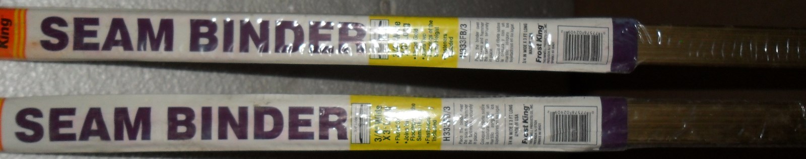 Frost King H333FB/3 Seam Binder various lot of 3