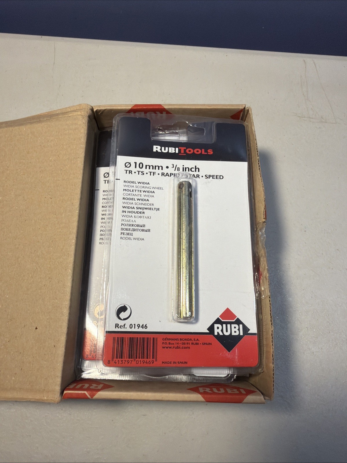 RUBI TOOLS Floor Tile Scoring Wheel (10) – 3/8″ (10mm) #01946 – TR TS TF – NEW