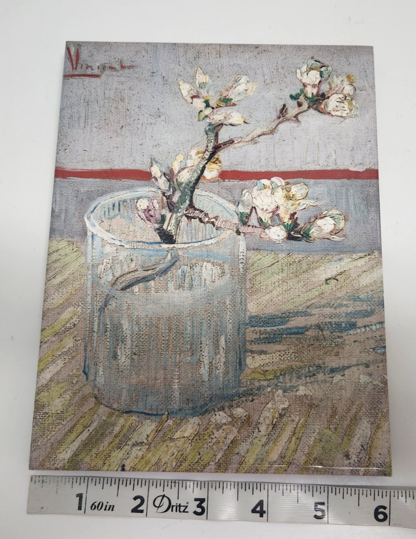 Van Gogh Sprig of Flowering Almond Table Easel Back or Wall Hanging Ceramic Tile