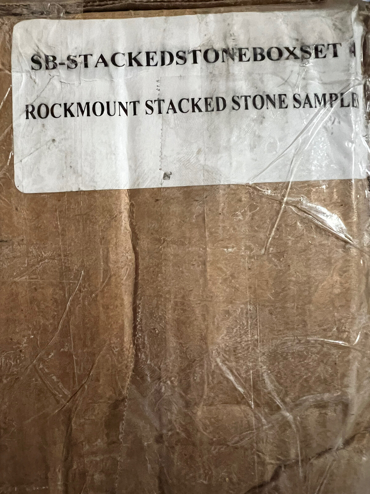 (13 Samples) 10″ x 5″ ROCKMOUNT STACKED STONE COLLECTION SAMPLE SET SEE COLORS!!
