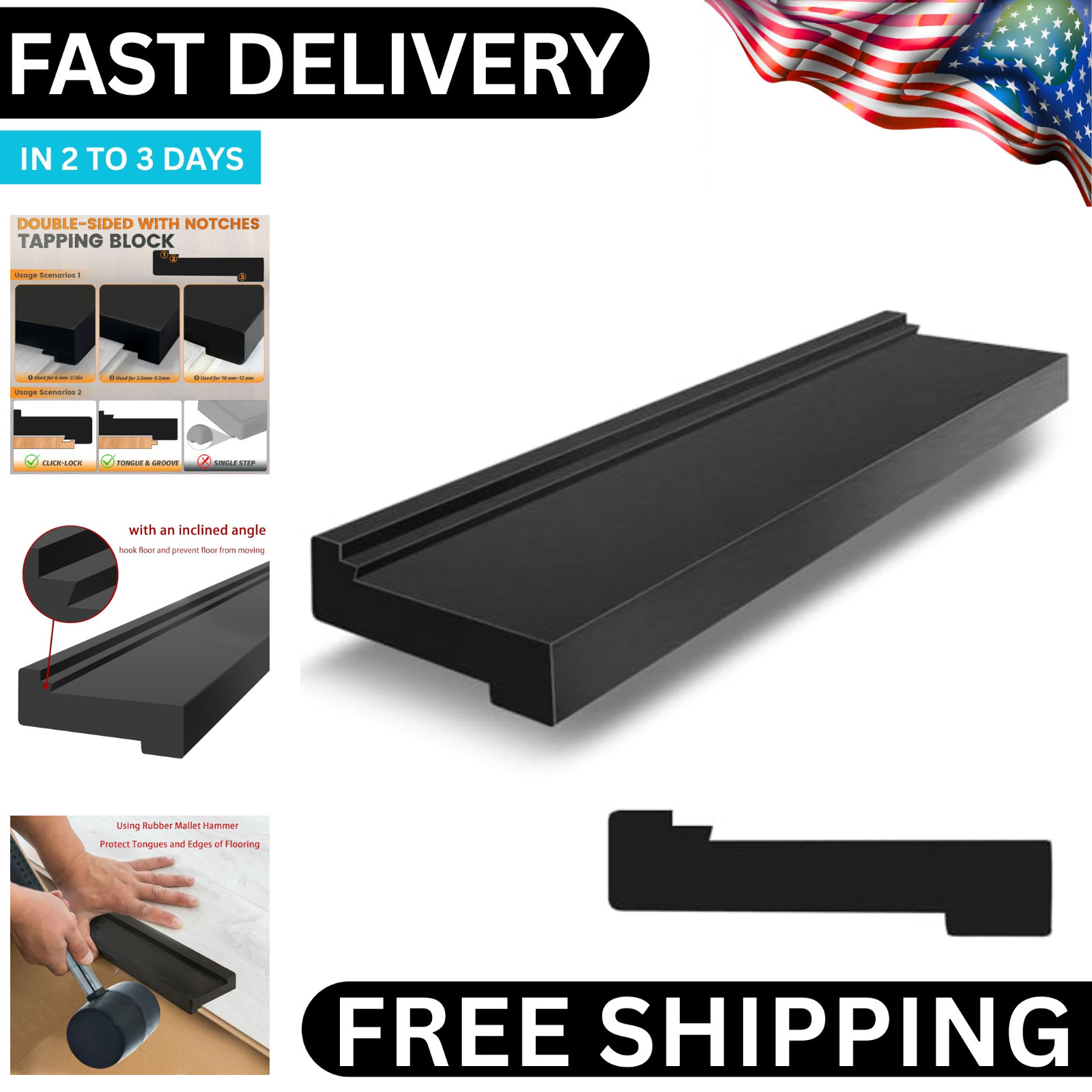 Tapping Block, Laminate Flooring Tools – Tapping Block for Vinyl Plank Flooring