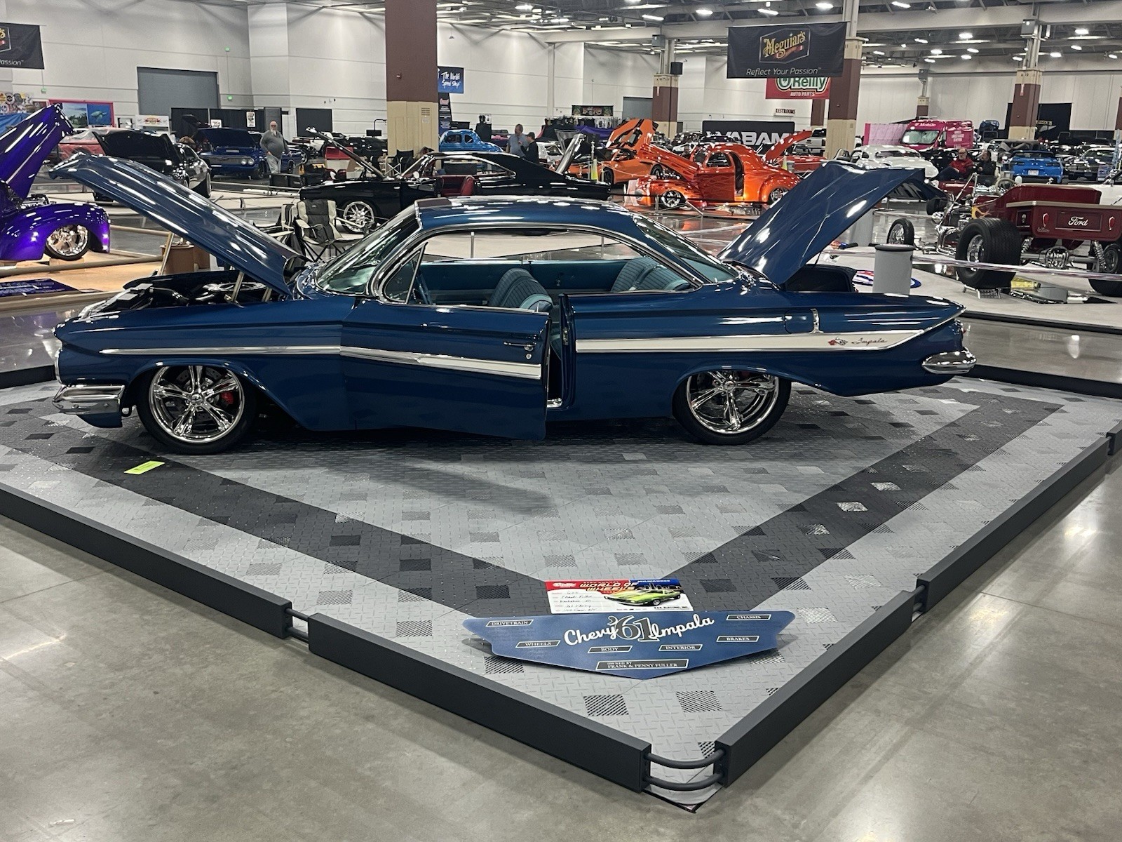 HYBRID-X garage floor tiles – 50 square feet – 17” X 17” MADE IN USA