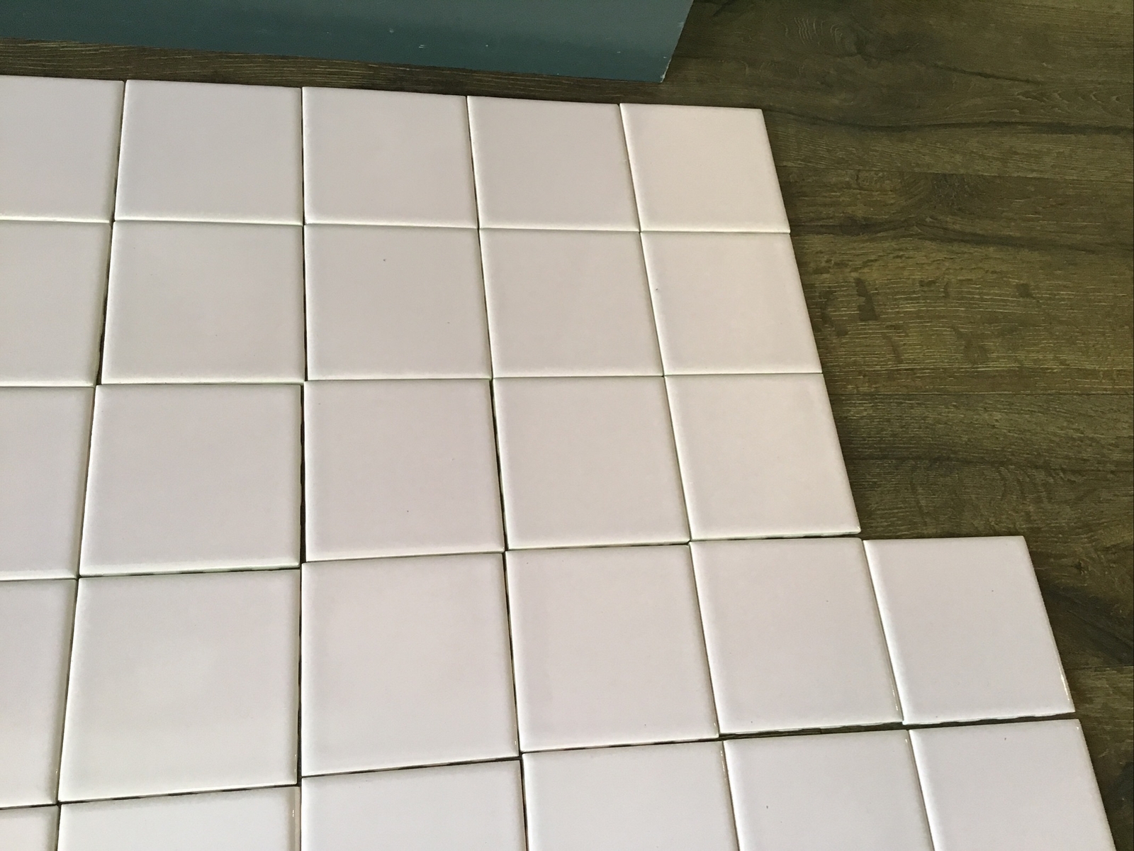 51 NOS NEW Vintage Allstate C-6 Pink Glossy Ceramic Wall Tiles 4 1/4″ 4×4 IN BOX
