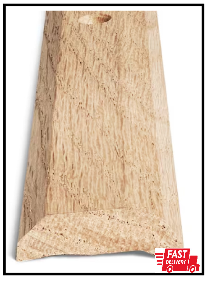 Carpet Trim Transition Strip Oak Hardwood 1-7/16 in. x 36 in Sturdy Brown Wood