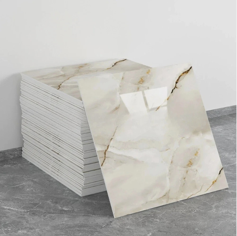 10Pcs Peel and Stick Marble Floor Wall Panels PVC Tiles Sticker US