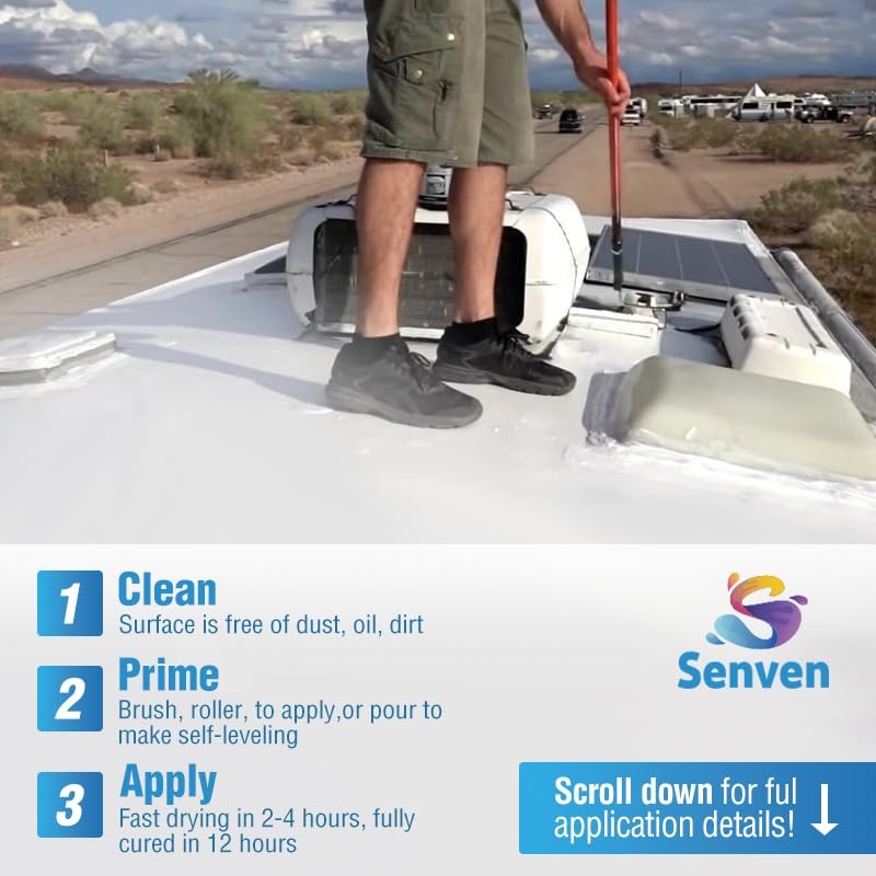 RV Roof Sealant RV Roof Coating RV Roof Sealant 1 Gallon 128 Fl Oz White