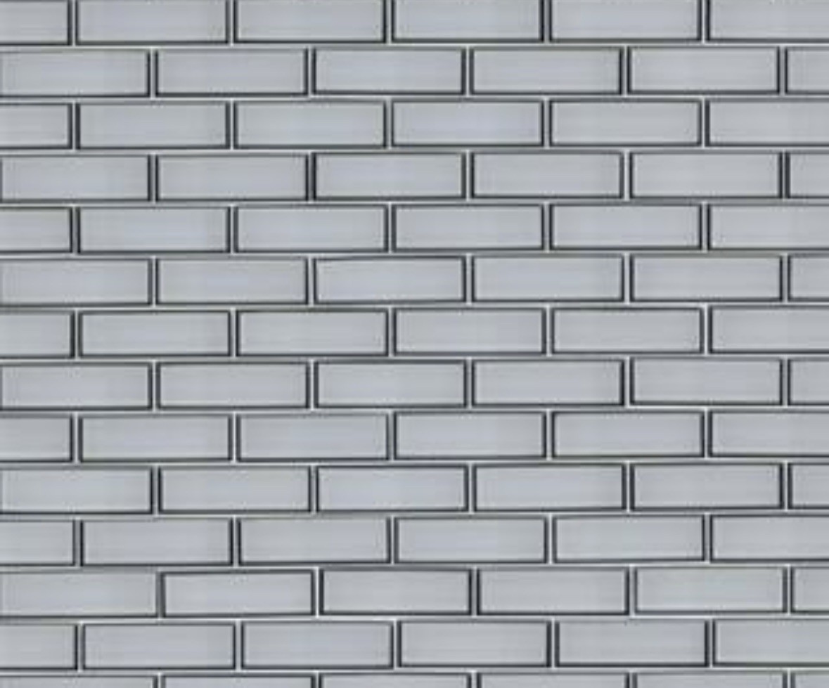 Ice Bevel 12X12” lot of 14 sheets White-Cool Glass Subway Tile MSI International