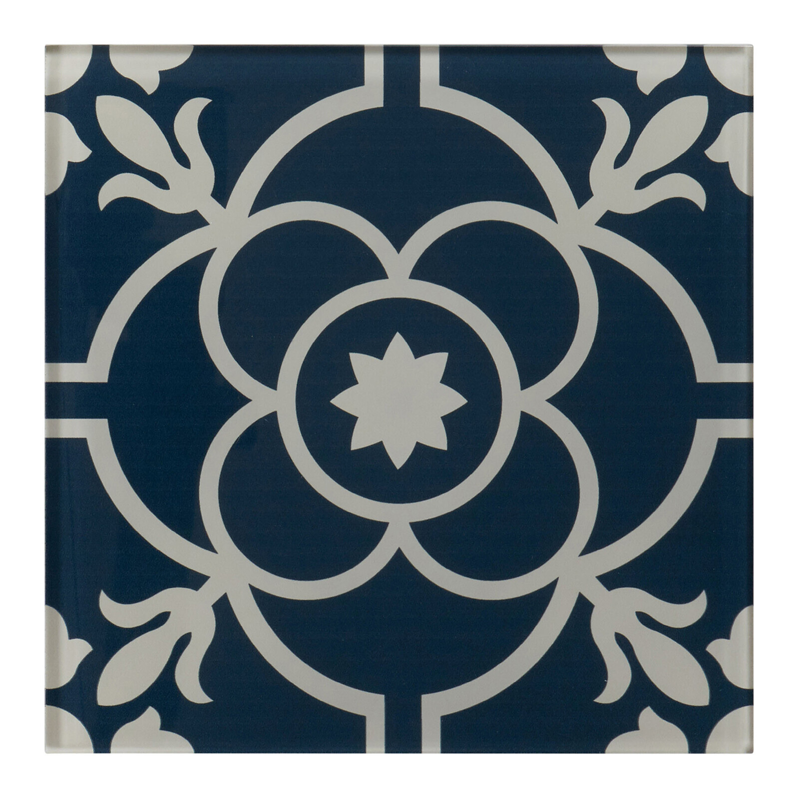 8” x 8” Royal Blue Moroccan Pattern Modern Glass Mosaic Tile Backsplash Kitchen