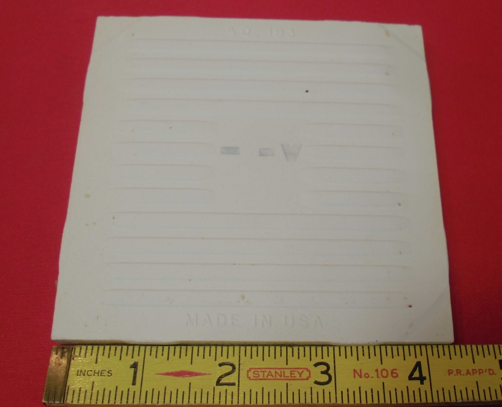 1 pc. Ceramic Tile *Avocado-Green* 9th Scored Crystalline: American Olean 4-1/4″