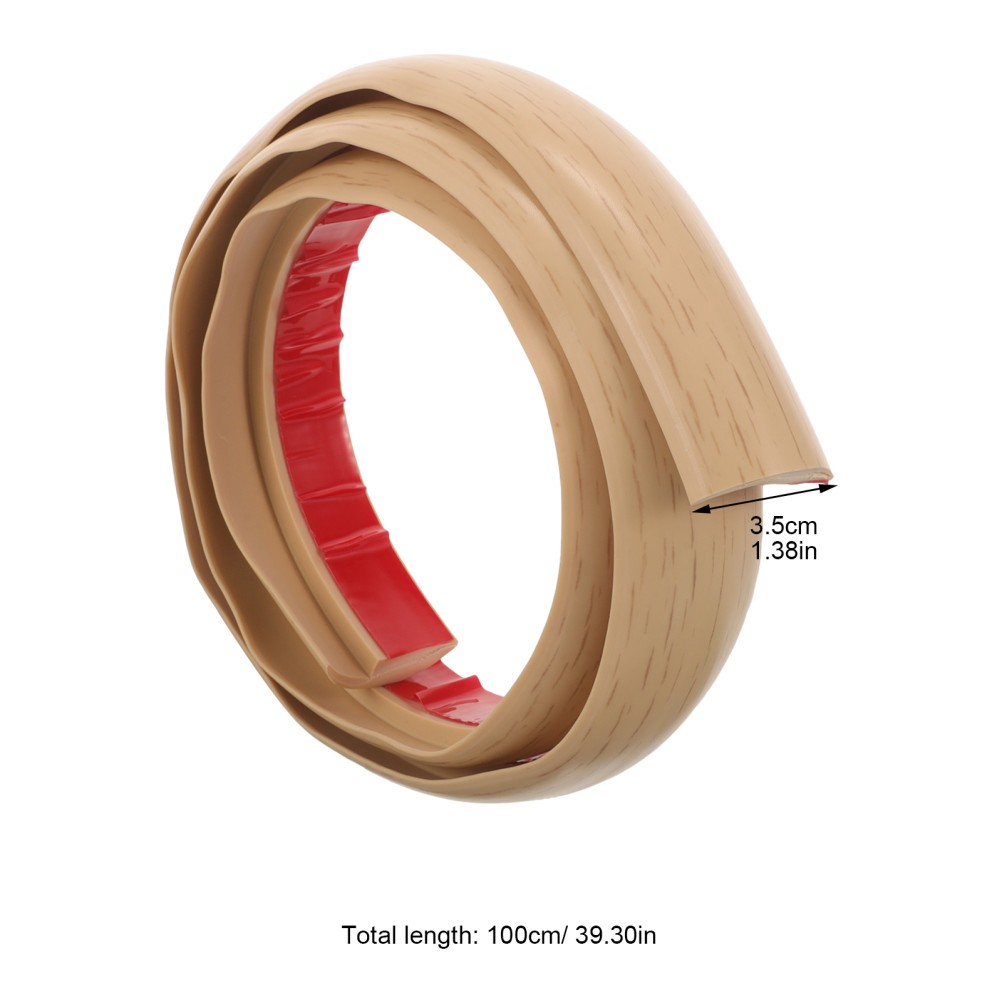 Home Entrance Threshold Ramp Strip Plastic with Slip Resistant Surface in Beige