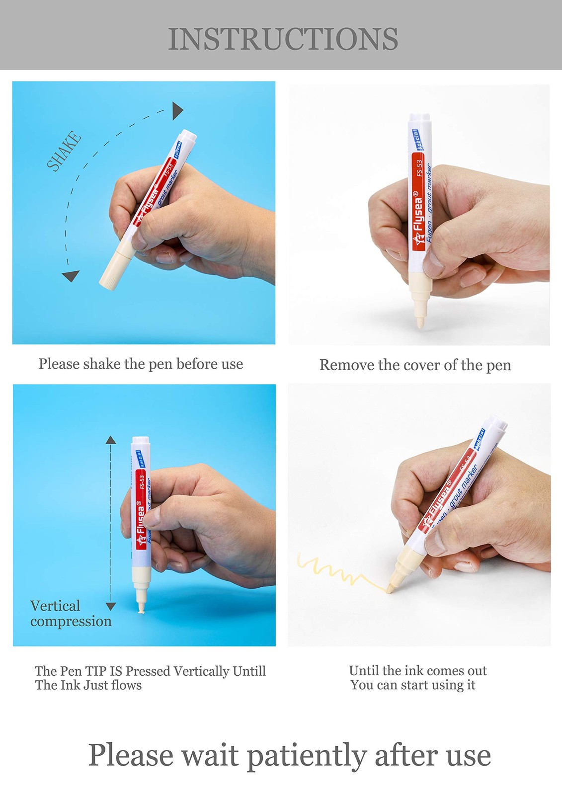 7 Pieces Grout Pen Home Tile Grout Wall Pen Restorer Pen Repair Marker For Re…
