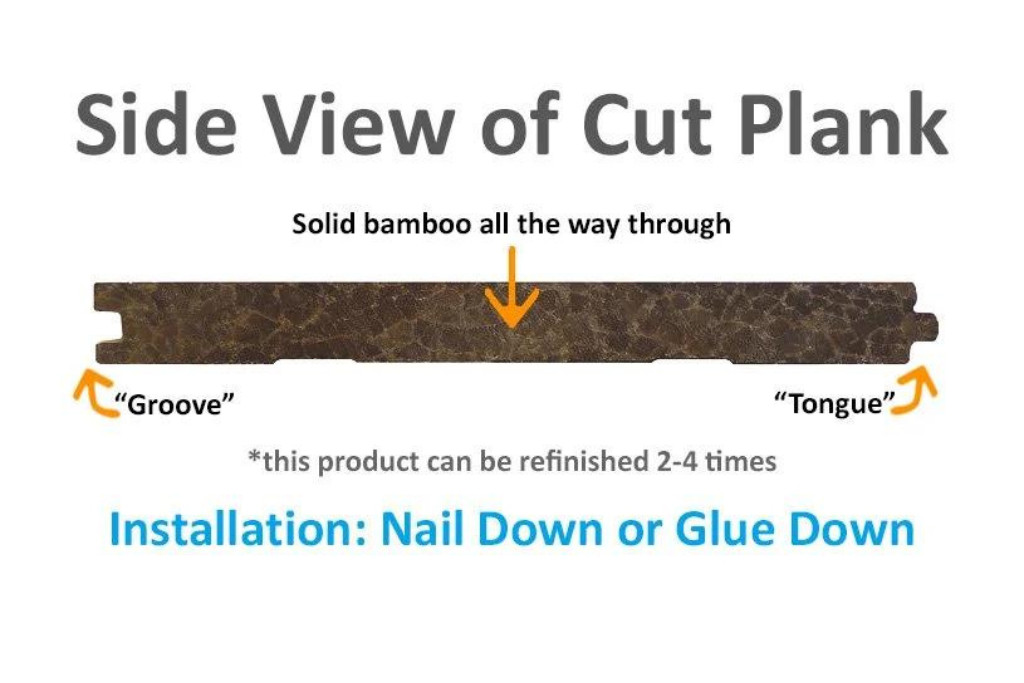 8″ Sample Piece – Ambient® Carbonized Wide Plank Bamboo Flooring (Sample)