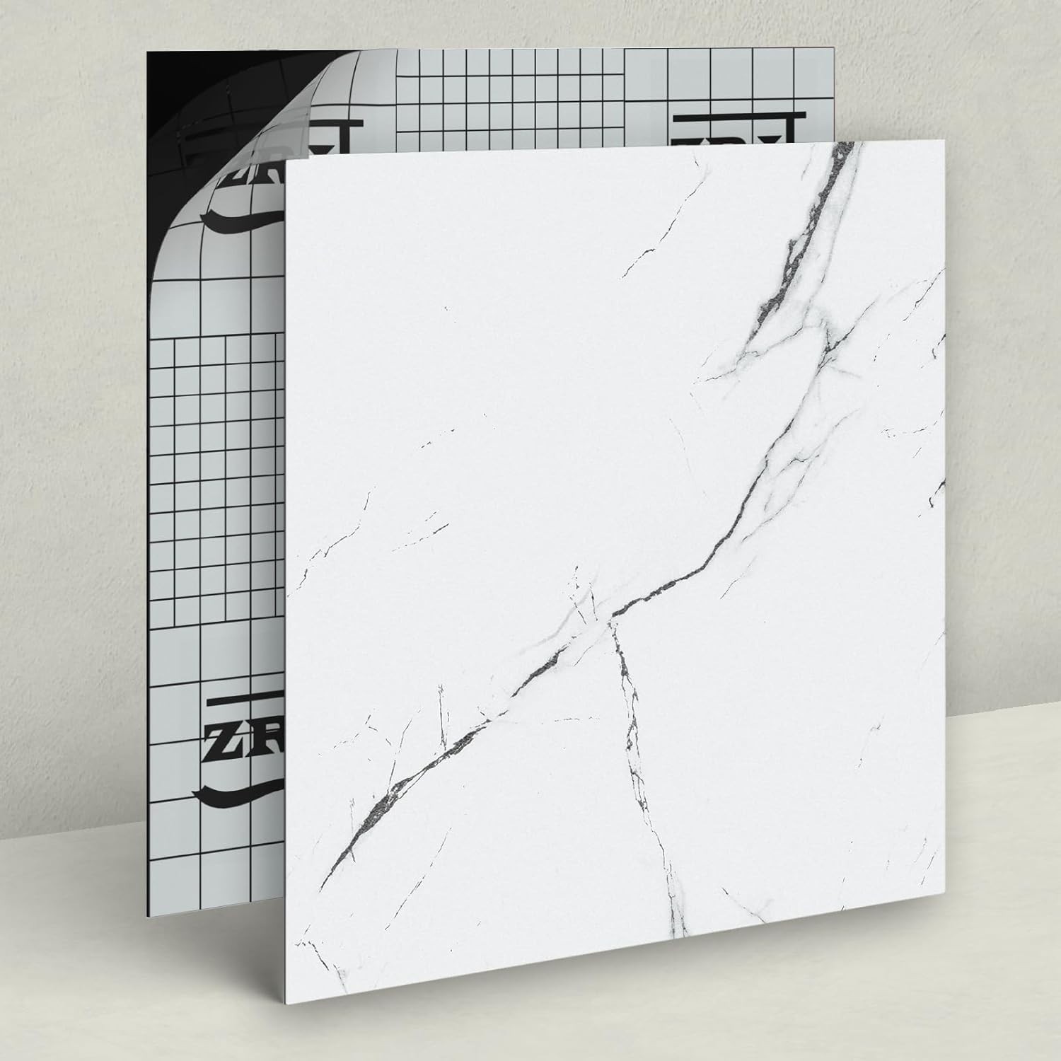40-Pack Peel & Stick Floor Tiles 12 x 12 inch Vinyl Floor Self Adhesive Water…