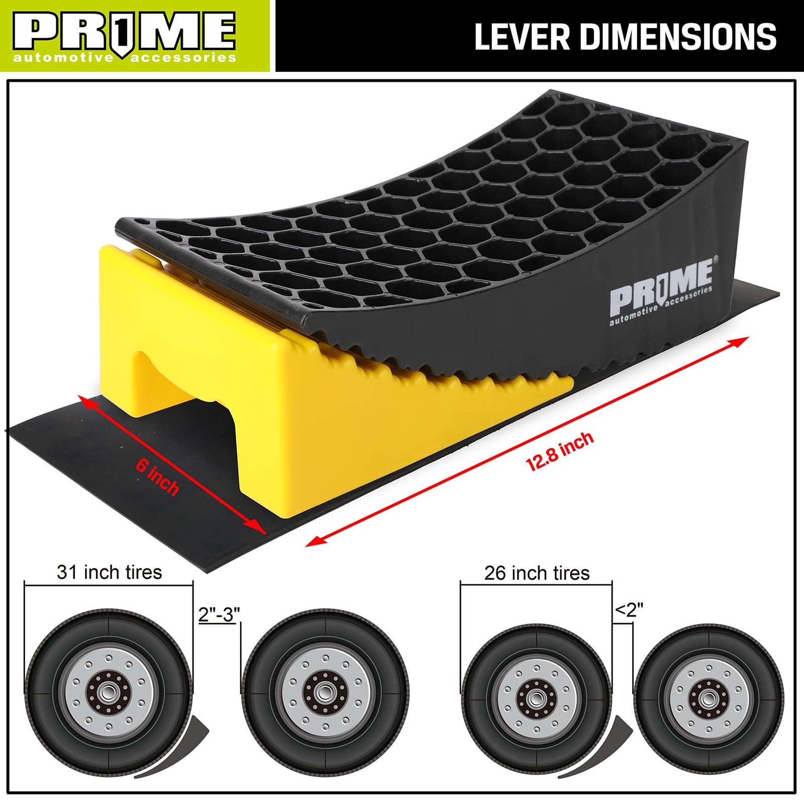Prime 1 PR1ME Camper Leveler, 2 Pack RV Leveling Blocks, HDPE Curved Levelers…