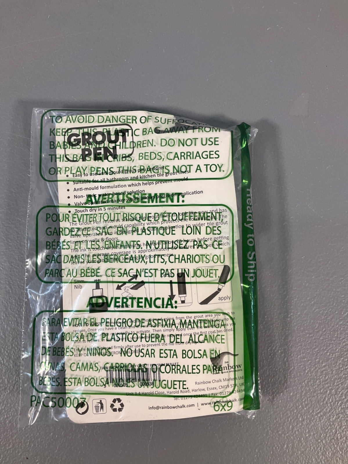 Grout Pen Dark Grey Tile Paint Marker: Waterproof Grout Paint, Tile Grout Colora