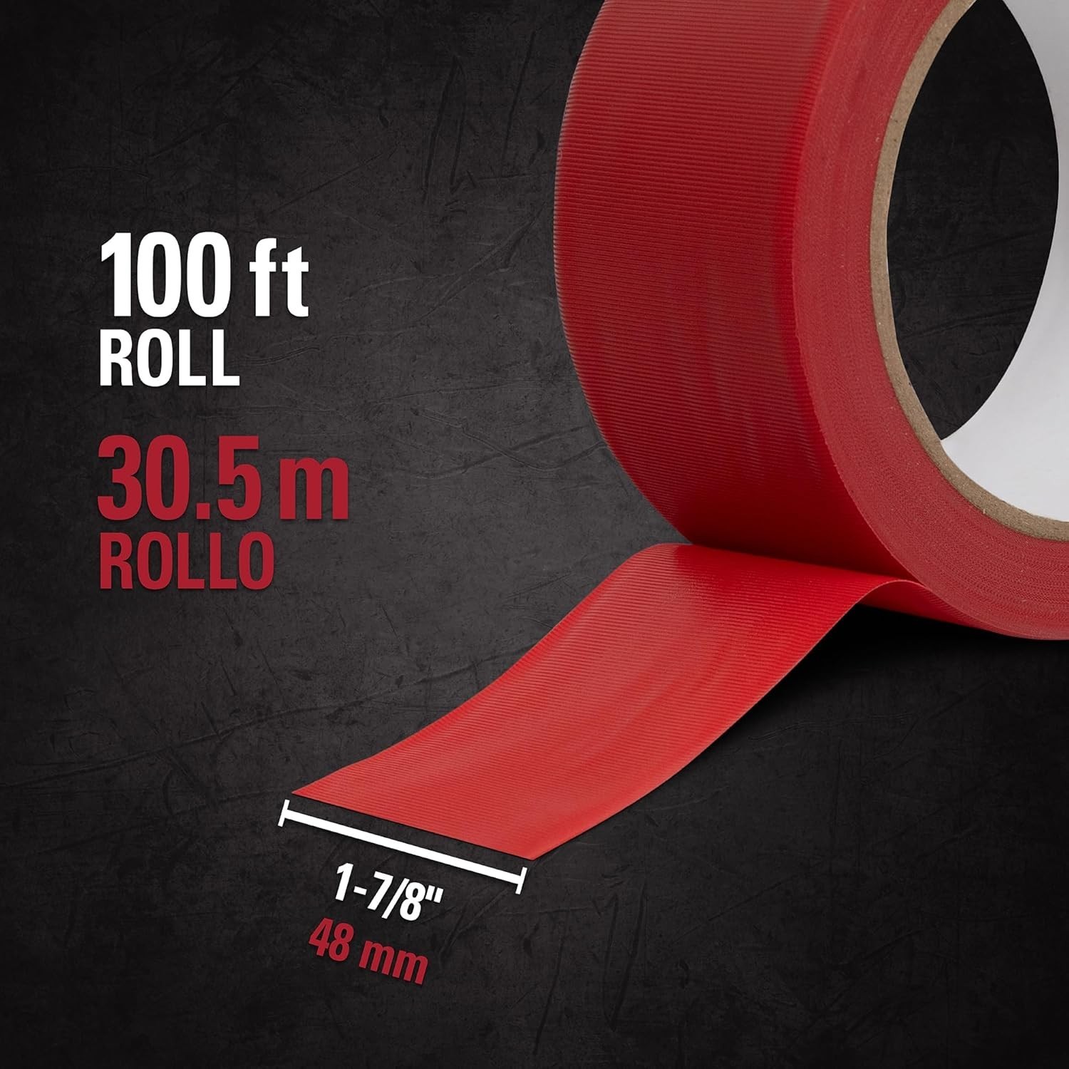 50-040 Red Underlayment Seam Tape 100 ft for Moisture Protection & Durability