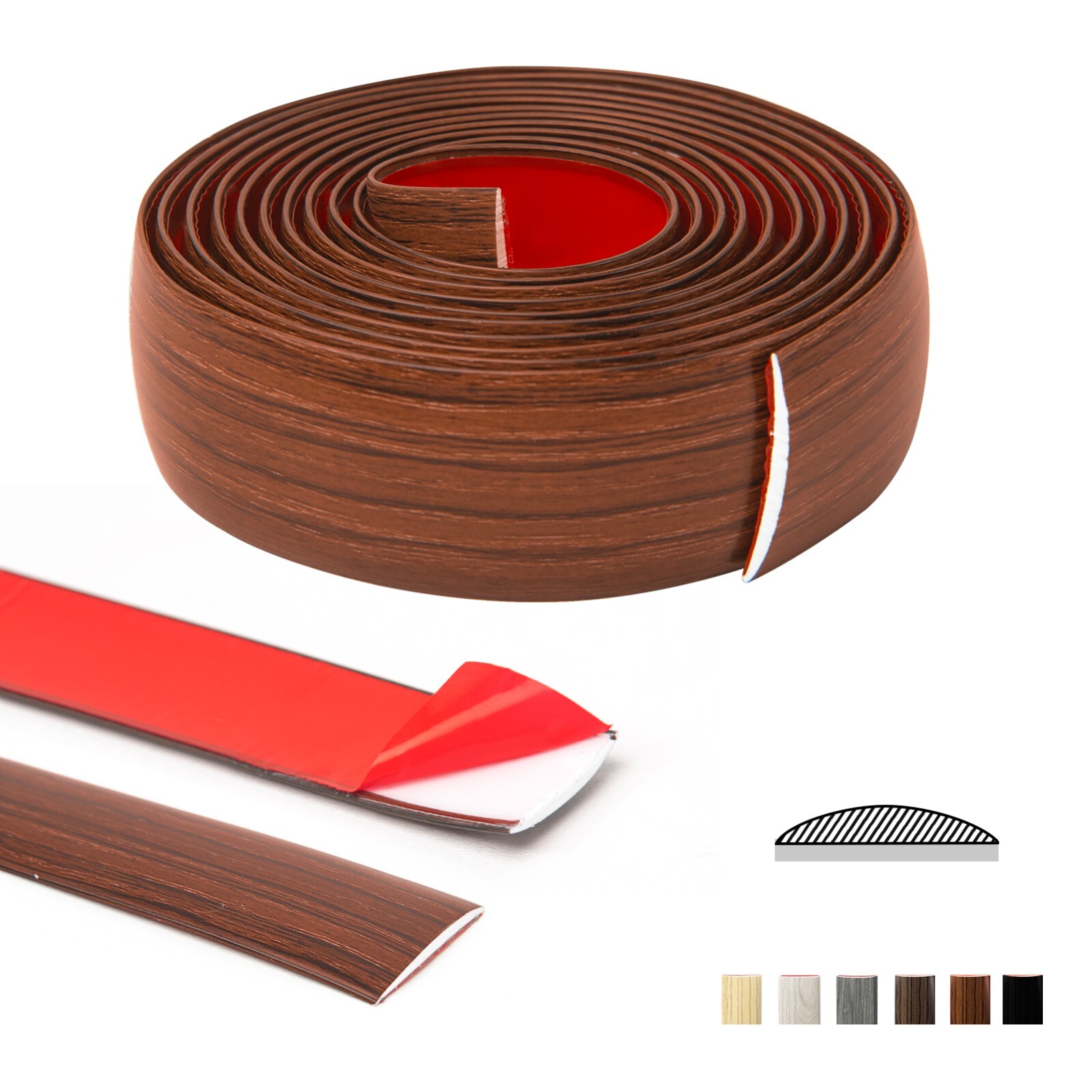 10ft Peel N Stick Trim Molding,Vinyl Floor Transition Strip,Laminate Floor Strip