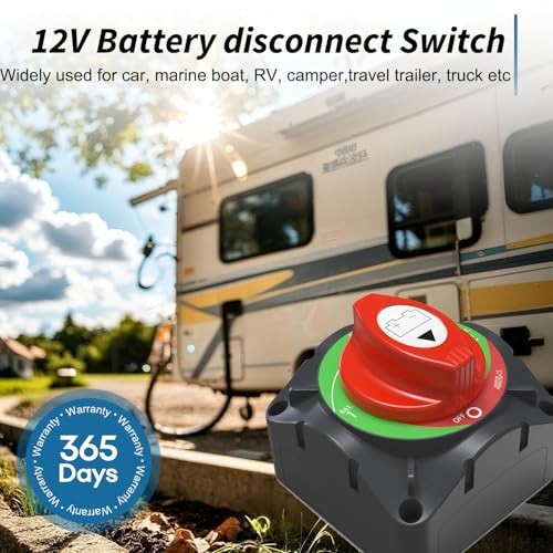 High Current Battery Disconnect Switch ，12-48V High 1-2-Both-Off Switch 600A