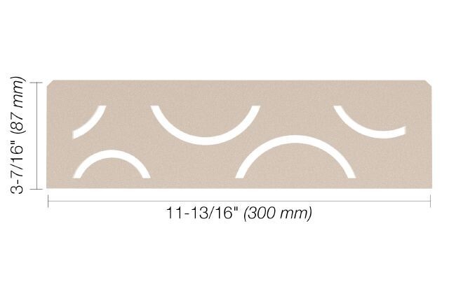 Schluter SHELF-N – Curve Design – Cream – SNS1D6TSC