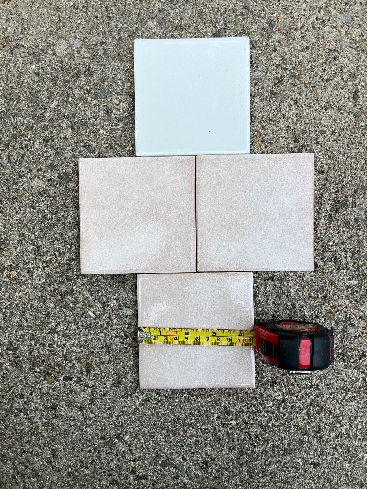 Shell Pink Sage Tile 4 3/8 Florida Tile Mid Century Modern 4×4 Light Pink FT
