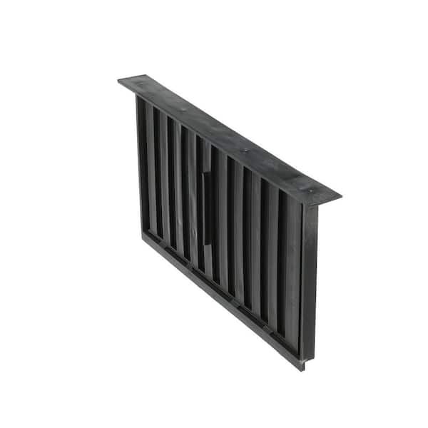 Master Flow 16 in. x 8 in. Plastic Resin Slider Foundation Vent Black – LOT OF 4