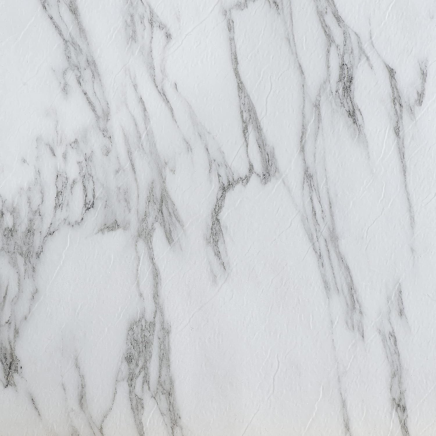 Nexus Self Adhesive 12-Inch Vinyl Floor Tiles, 20 Tiles – 12″ x 12″, Bianco Marb