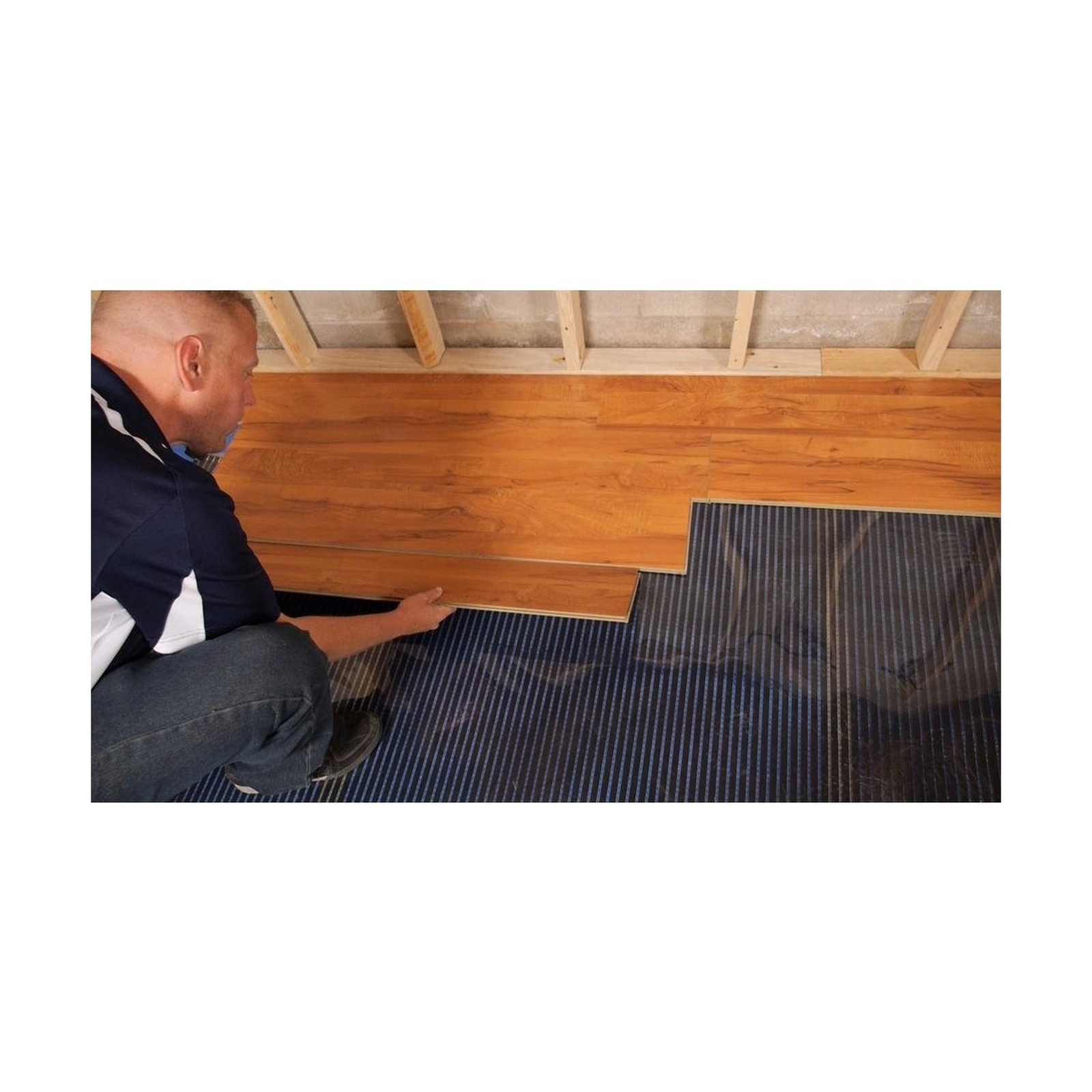 Float QWARM3X25F240 Radiant Floor Heating Mat for below Laminate, Wood, Luxur…