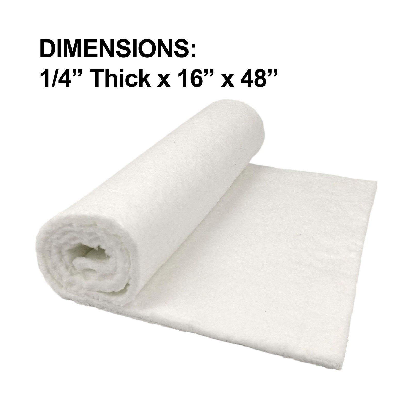 Ceramic Fiber Insulation, 1/4″ Thick x 16″ x 48″, 2400F Firepro… FAST USA SHIP