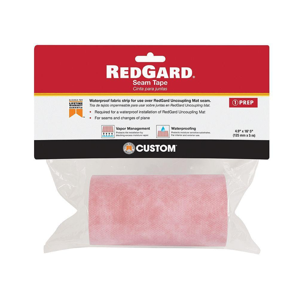 Seam Tape 5in x 16.5 ft Indoor Commercial Residential Red Waterproofing Membrane