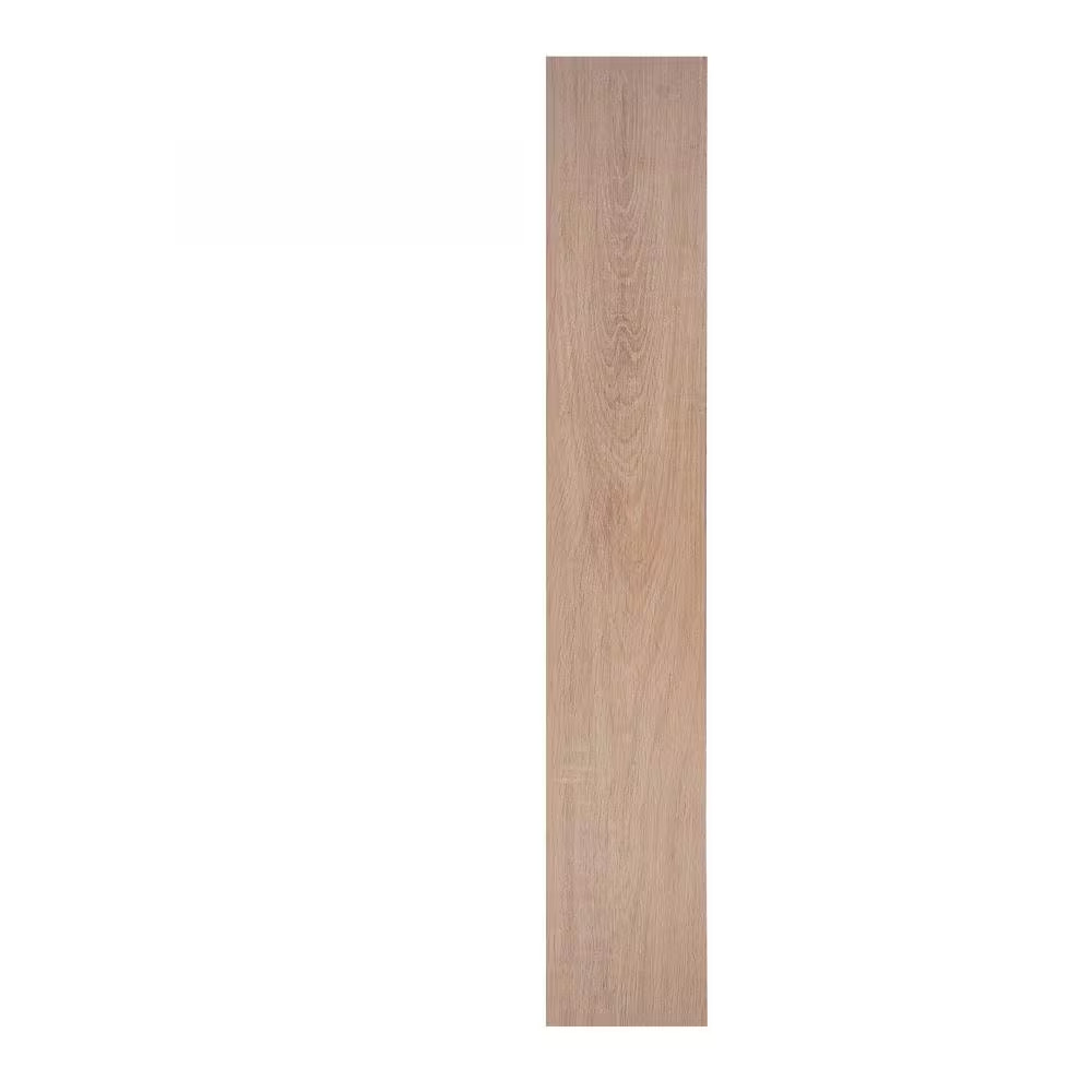 Brown Peel and Stick Vinyl Flooring Tiles 36 In. X 6 In. Original Wood Grain DIY