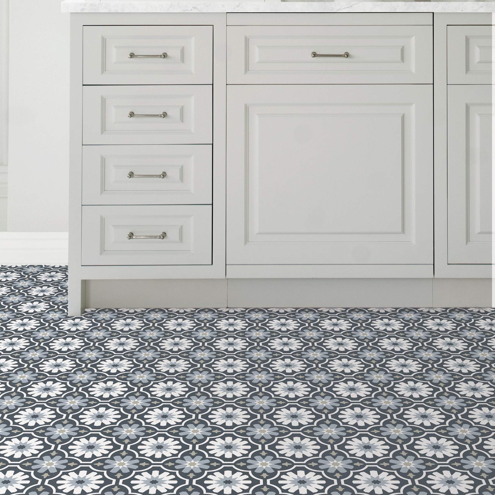 FP2944 Sevilla Peel & Stick Floor Tiles 12×12 Inch Self Adhesive Multi
