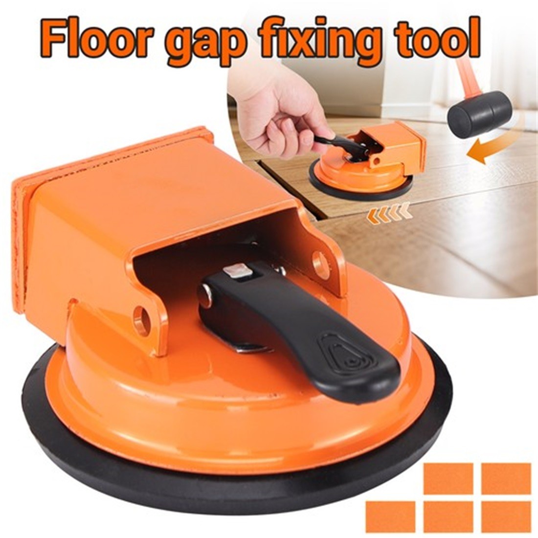 Floor Gap Fixer Strong Suction Cup Tool for Hardwood-Laminate and Vinyl Flooring