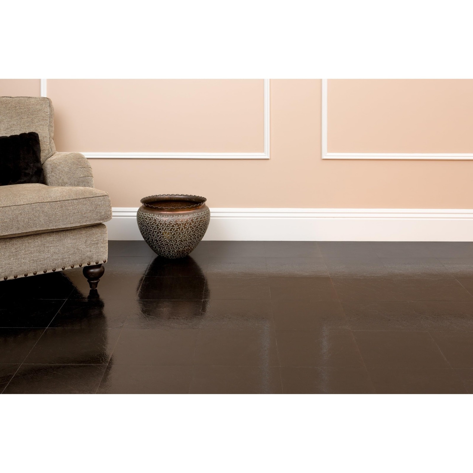 Sterling Self Adhesive 12-Inch Vinyl Floor Tiles, 20 Tiles – 12″ x 12″, Plain…
