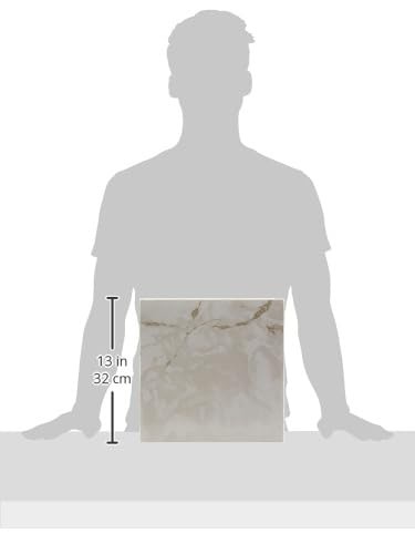 Nexus Self Adhesive 12-Inch Vinyl 20 Tiles, Classic White with Grey Veins