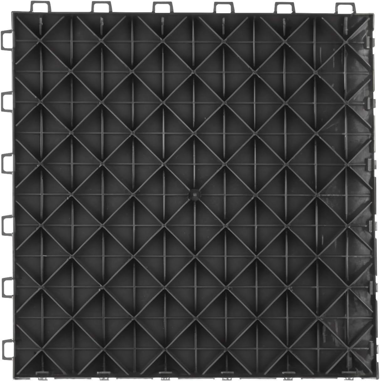 Versatile 12″x12″ Interlocking Floor Tiles for Garage & Repair Shop, 50 Pack