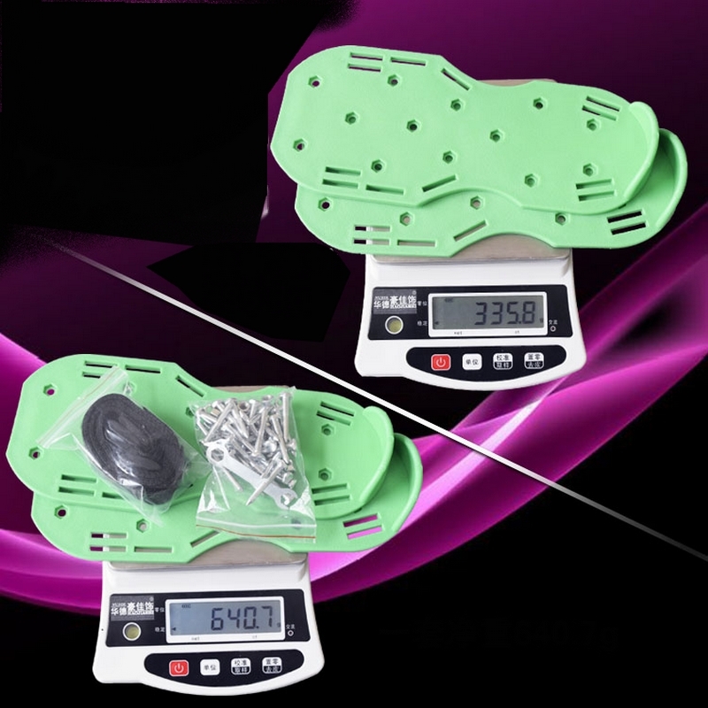 One Pair Soft Rigid Spiked Shoes Epoxy Self Leveling Flooring Aeration Latex