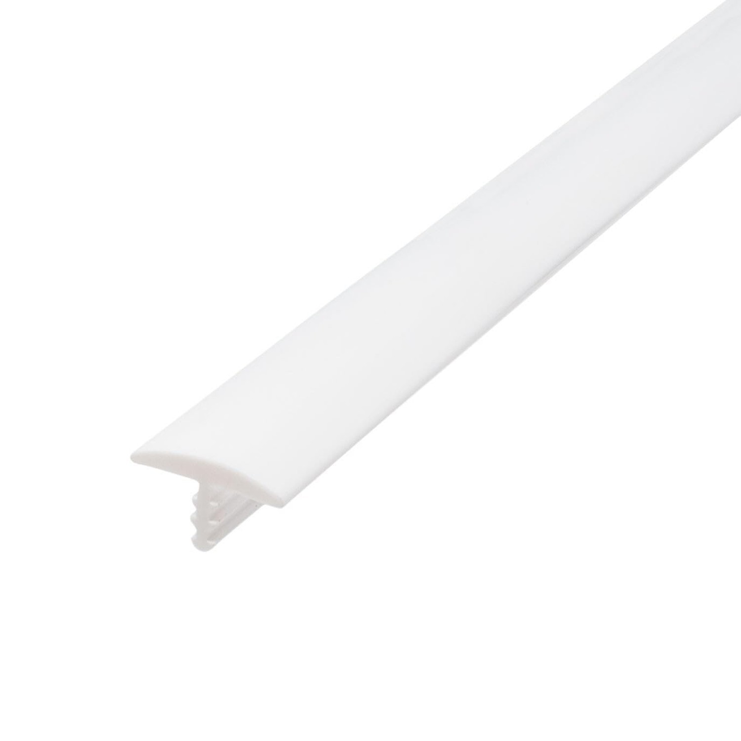 Outwater Plastic T-molding 1/2 Inch White Flexible Polyethylene Center Barb T…