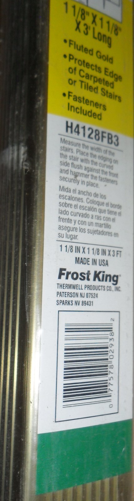 Stair Edging 1 1/8″ x 1 1/8″ x 36″ various lot of 3