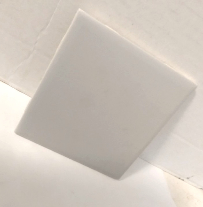 1 Wall Tile AO American Olean USA 4-1/4″ Ceramic Satin Mid Gray, Silver BEBEBE