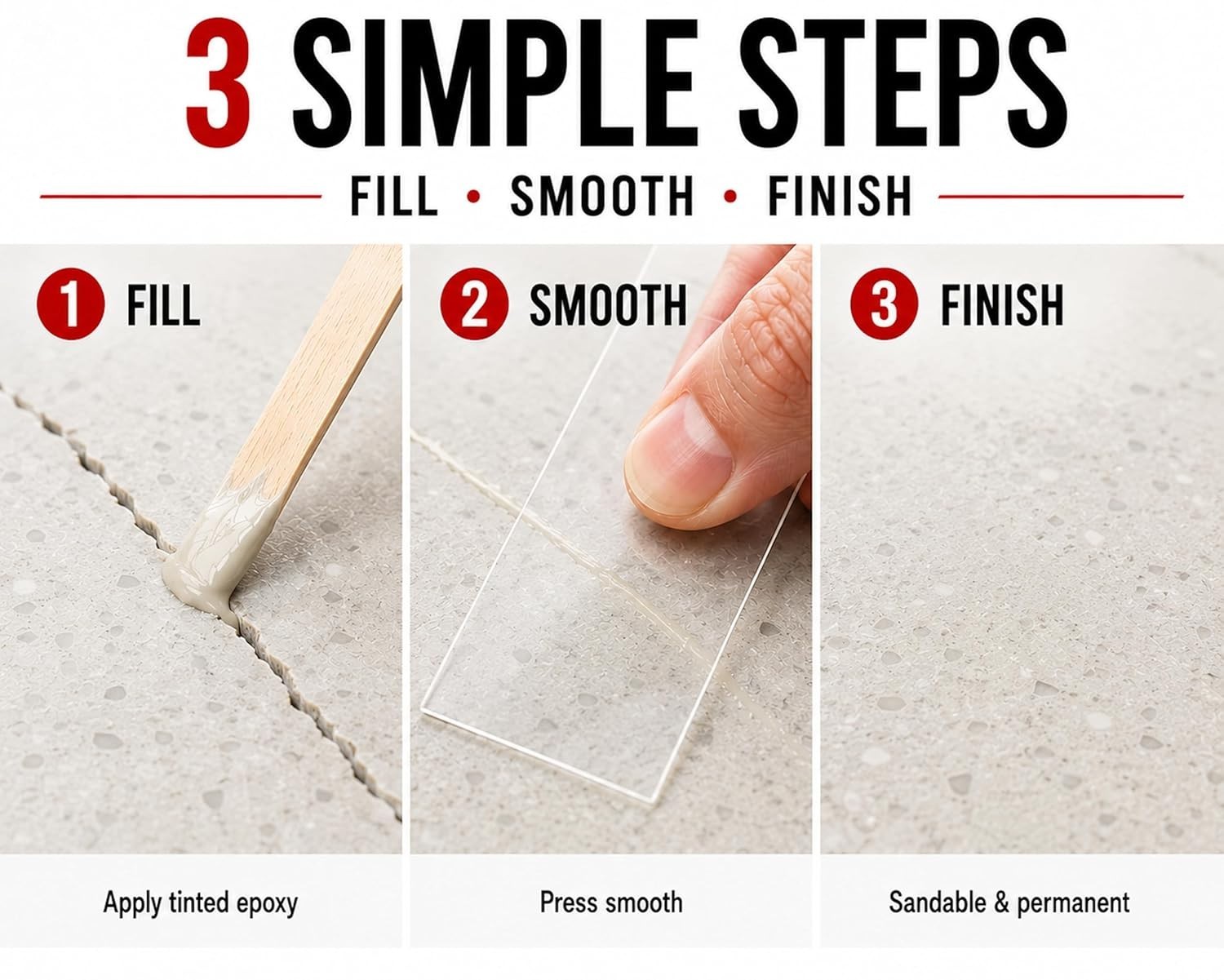 Stone Repair Kit 20oz – Chips & Cracks Fix – EZ-Tint 5-Pack/`
